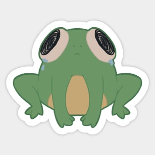 Sad frog Sticker